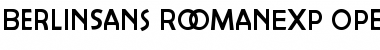 Download Berlin Sans Roman Exp Font Title Preview