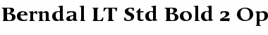 Download Berndal LT Std Bold Regular Font Title Preview