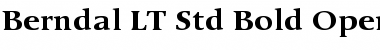 Download Berndal LT Std Regular Bold Font Title Preview