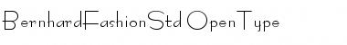 Download Bernhard Fashion Std Regular Font Title Preview