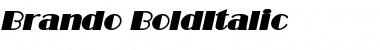 Download Brando BoldItalic Font Title Preview