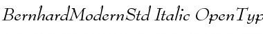 Download Bernhard Modern Std Italic Font Title Preview