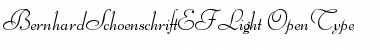 Download BernhardSchoenschriftEF Light Font Title Preview