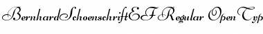 Download BernhardSchoenschriftEF Regular Font Title Preview