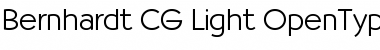 Download Bernhardt CG Light Regular Font Title Preview