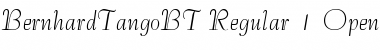 Download Bernhard Tango Regular Font Title Preview