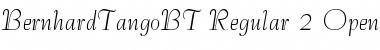 Download Bernhard Tango Regular Font Title Preview