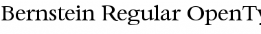 Download Bernstein-Regular Regular Font Title Preview