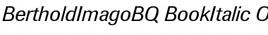 Download Berthold Imago BQ Regular Font Title Preview
