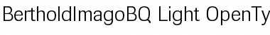 Download Berthold Imago BQ Regular Font Title Preview