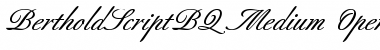 Download Berthold Script BQ Regular Font Title Preview