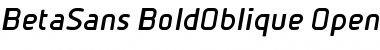 Download BetaSans BoldOblique Font Title Preview