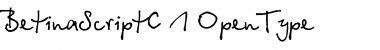 Download BetinaScriptC Regular Font Title Preview