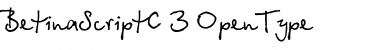 Download BetinaScriptC Regular Font Title Preview
