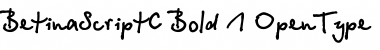 Download BetinaScriptC Bold Font Title Preview