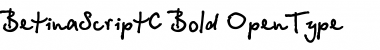 Download BetinaScriptC Regular Font Title Preview