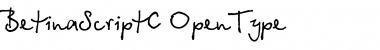 Download BetinaScriptC Regular Font Title Preview
