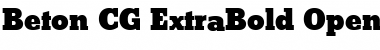 Download Beton CG ExtraBold Regular Font Title Preview