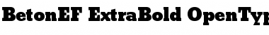Download BetonEF ExtraBold Font Title Preview