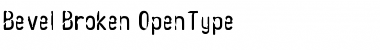 Download Bevel Broken Font Title Preview