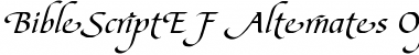 Download BibleScriptEF Alternates Font Title Preview