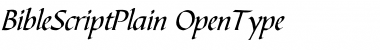 Download Bible Script Plain Font Title Preview