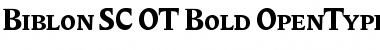 Download Biblon SC OT Bold Font Title Preview