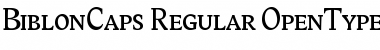 Download BiblonCaps Regular Font Title Preview