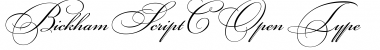 Download BickhamScriptC Regular Font Title Preview