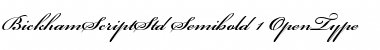 Download Bickham Script Std Semibold Font Title Preview
