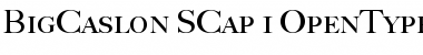 Download BigCaslon SCap Font Title Preview
