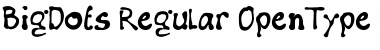 Download BigDots Regular Font Title Preview