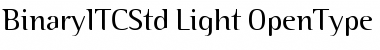 Download Binary ITC Std Light Font Title Preview