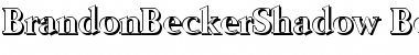 Download BrandonBeckerShadow Bold Font Title Preview