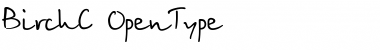Download BirchC Regular Font Title Preview