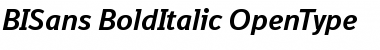 Download BISans BoldItalic Font