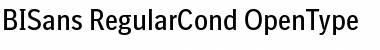 Download BISans RegularCond Font