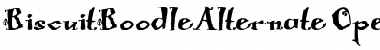 Download Biscuit Boodle Alternate Alternate Font Title Preview
