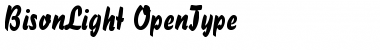 Download BisonLight Regular Font Title Preview