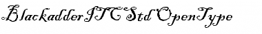 Download Blackadder ITC Std Regular Font Title Preview