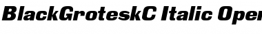 Download BlackGroteskC Regular Font Title Preview