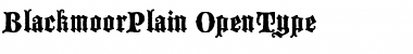 Download Blackmoor Plain Font Title Preview