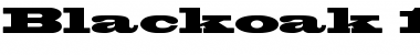 Download Blackoak Regular Font Title Preview