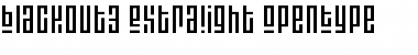 Download Blackout3 ExtraLight Font Title Preview