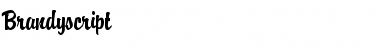 Download Brandyscript Regular Font Title Preview