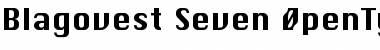Download Blagovest-Seven Regular Font Title Preview
