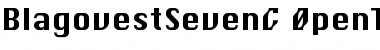 Download BlagovestSevenC Regular Font Title Preview