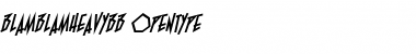Download BlamBlam Heavy BB Regular Font Title Preview