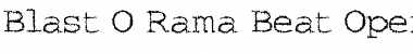 Download Blast-O-Rama Beat Font Title Preview