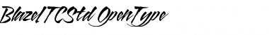 Download Blaze ITC Std Regular Font Title Preview